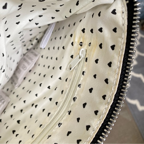 BRIGHTON Love & Joy Crossbody Bag Hearts Canvas Tom Clancy Design - Picture 4 of 6